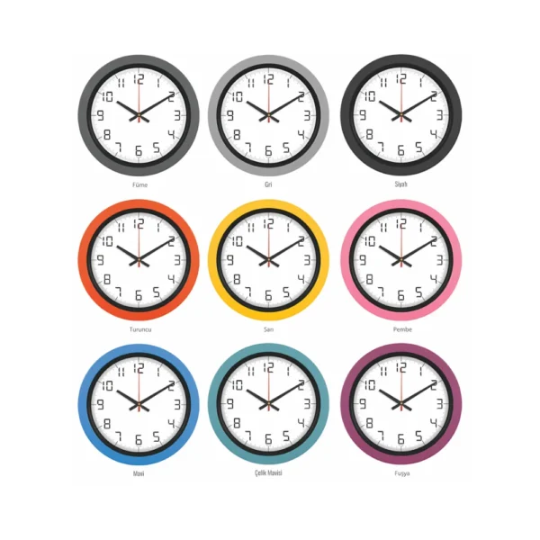 Plastik Kasa Duvar Saati OA-17701